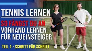 Tennis Vorhand lernen für Anfänger | Schritt für Schritt | Tennis Mastery