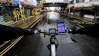 Sunday Morning Delivering Breakfast To Londoners On My E-Bike - I Hope These Hot Drinks Don't Spill!