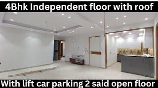 4Bhk luxury Independent floor near vashali metro station || 4Bhk छत कें साथ repid metro ke pass