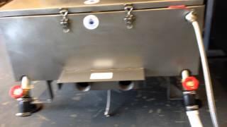 Dirtbusters electric van mounted oven cleaning tank