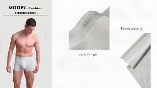 VEEAMON Mens Ice Skin Underwear 4-Pack Boxer Briefs Cotton Modal Comfortable Soft Trunks Underwear