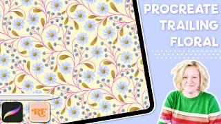 Create Stunning Trailing Floral Patterns in Procreate  | Diamond Method (Trailing Floral Canvas 3)