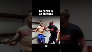 20 Wrestling Chops in 45 Seconds 