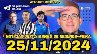 VENÂNCIO COM NOTÍCIAS DO CRUZEIRO NESTA SEGUNDA-FEIRA! ATACANTE FOI OFERECIDO E TREINOS DE DINIZ