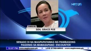 Senate will no longer call new Mamasapano hearing