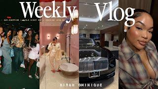 weekly vlog | I hate this + luxury car shopping + girls night + new atl restaurants + feed in braids
