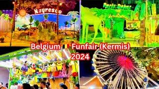 Belgium Biggest Summer Funfair 2024 || Belgium Kermis Full Tour 4K