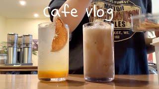 SUB) 카페 브이로그 / cafe vlog / 카페알바 브이로그 / 알바브이로그 / 개인카페 / asmr / 음료제조