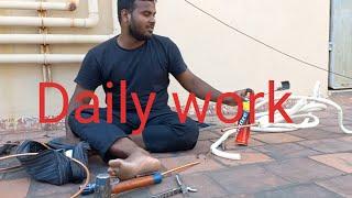 #Daily work Daily blog mr sabu 6 April 2023 #How to join copper pipe