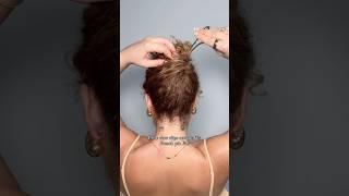 SLOW FRENCH PIN HAIRSTYLE TUTORIAL ON SHORT CURLY HAIR