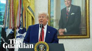 Trump lashes out at reporter over claim he 'chickens out' of tariffs