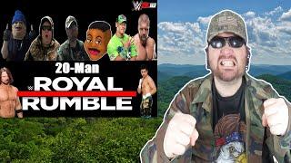 WWE 20-Man Royal Rumble Match (WWE 2K18) (BBT Network) - Reaction! (BBT)