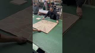 Applying a veneer face to a plywood substrate #woodworking