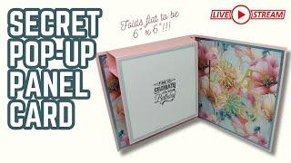  6" x 6" Secret Pop-Up Panel Card | Livestream