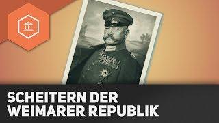 Das Scheitern der Weimarer Republik - Ursachen & Grundzüge