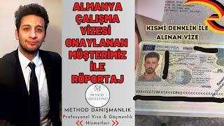 KISMİ DENKLİĞİ OLAN MÜŞTERİMİZİN ALMANYA ÇALIŞMA VİZESİ ONAYLANDI!