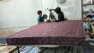 Mattress Manufacturing process|| गद्दा कैसे बनता है|| Wood Bourne furniture