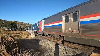 Amtrak train #11 Coast Starlight in Martinez Ca 11/3/24