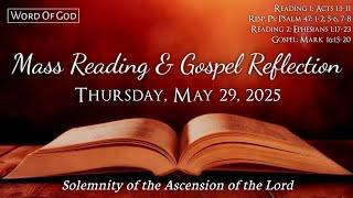 Today's Catholic Mass Readings and Gospel Reflection - Thursday, May 29, 2025