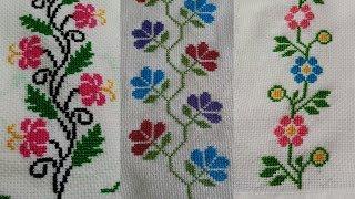 Top 30 Dusutti Border Design | Cross Stitch Border pattern | Ponto Cruz |@RubirecpiesandVlog