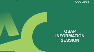 How to apply for OSAP