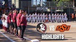 Florida State vs Oklahoma State Softball Highlights | 2025 Puerto Vallarta College Challenge