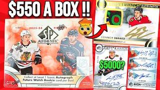 BEDARD HUNT !! 2023-24 Upper Deck SP Authentic Hockey Hobby Box Opening !!