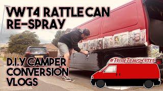 VW T4 Partial Re-Spray With Rattle Cans & Rust Repair!