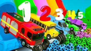 Five Little Monkeys, Wheels on the Bus | Color Balls and Color Eggs | Nursery Rhymes & Kids Songs