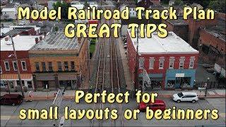 Model Railroad Track Plan GREAT TIPS! Perfect for small layouts & begineers