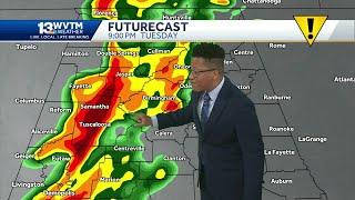 Alabama's weather forecast brings tornado threat, fierce winds and heavy rain