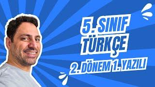 5. SINIF TÜRKÇE 2. DÖNEM 1. YAZILI - 2025