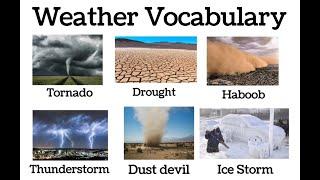 Weather vocabulary in English | Weather vocabulary | The Weather