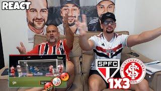 REACT SÃO PAULO 1X3 INTERNACIONAL - FOMOS AMASSADOS EM CASA! É QUARTA FEIRAAAAAAAAAA