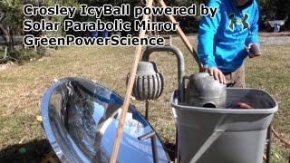 Crosley IcyBall Solar Absorption Refrigeration Parabolic Mirror GreenPowerScience