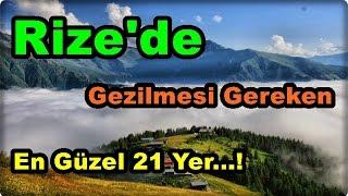 Rize'de Gezilmesi Gereken En Güzel Yerler...!