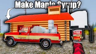 Building a Sugar Shack to Make Maple Syrup! | Mon Bazou (Hard Mode + Permadeath)