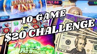 Twenty Dollars in Ten Different Slots - Take the $20 Challenge