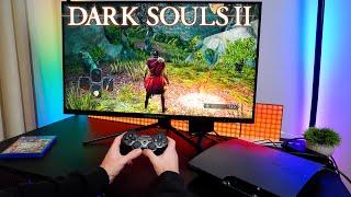 DARK SOULS 2 - PS3 SLIM POV Gameplay 32" Gaming Monitor