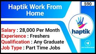 Haptik Work From Home | Remote Jobs | Part Time Jobs | Area Sales Associate