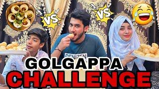 Golgappa Pani Puri Challenge  Laiba Fatima Vs Ahmad Vs Saad .