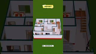 1200 sqft house plans 3d | 30*40 house plan 3d  #home #house #shorts #viral