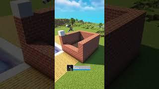 Minecraft build swimming pool #minecraft #gameplay #hellfrozen