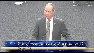 Congressman Greg Murphy, M.D. addresses the Onslow County Board of Commissioners