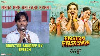 Director Anudeep KV Speech @ First Day First Show Mega Pre Release Event