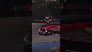 Go-kart crash.  Go-kart does a flip!  Craziest go kart fail on camera!