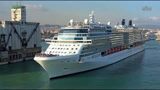 Celebrity Reflection Sailaway Port of Barcelona | 13.10.2017 | 4K