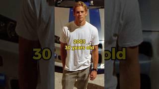 PAUL WALKER DEVOLUTION  (2013-1986) #shorts