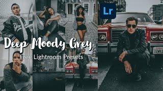 Deep Moody Grey Lightroom Presets l Lightroom mobile presets free DNG | Mobile lightroom Preset