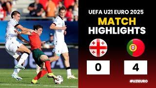 Georgia U21 - Portugal U21 | 0-4 | Highlights | UEFA U21 Euro 2025 | georgia portugal